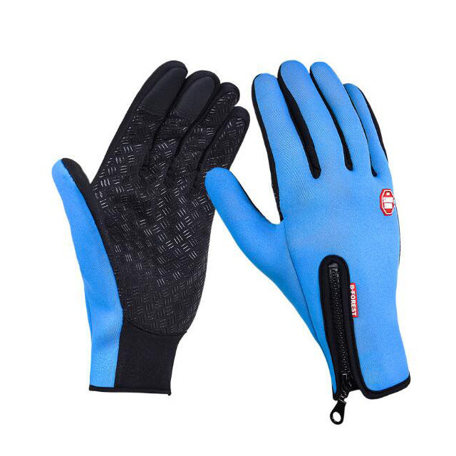 Touchscreen Winter Bike Gloves – Waterproof, Fleece-Lined, Anti-Slip Grip | GedZone