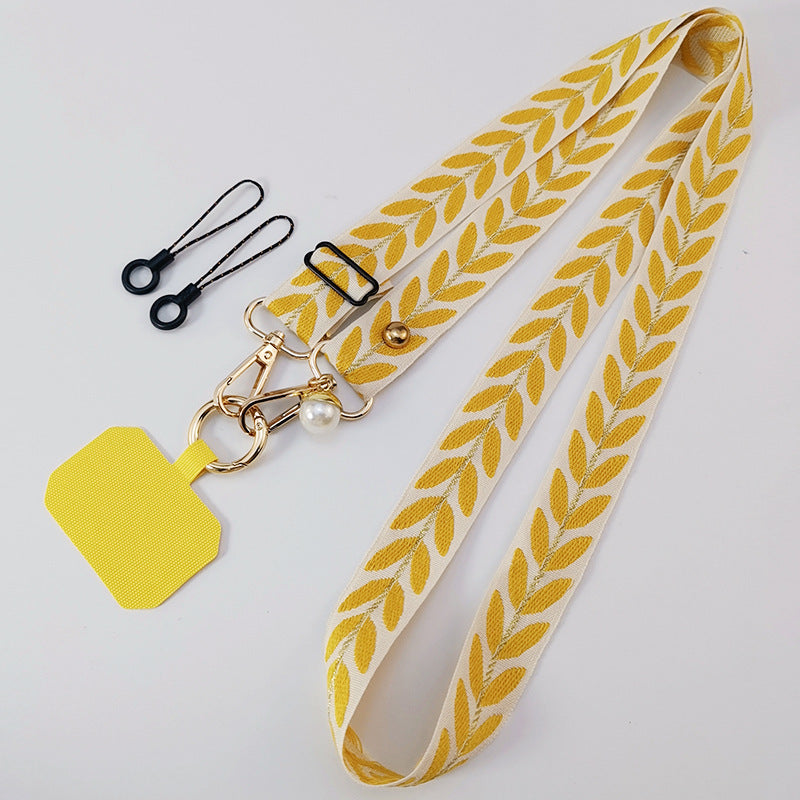 Mobile Phone Strap Lanyard Long Crossbody Shoulder Pearl Pendant