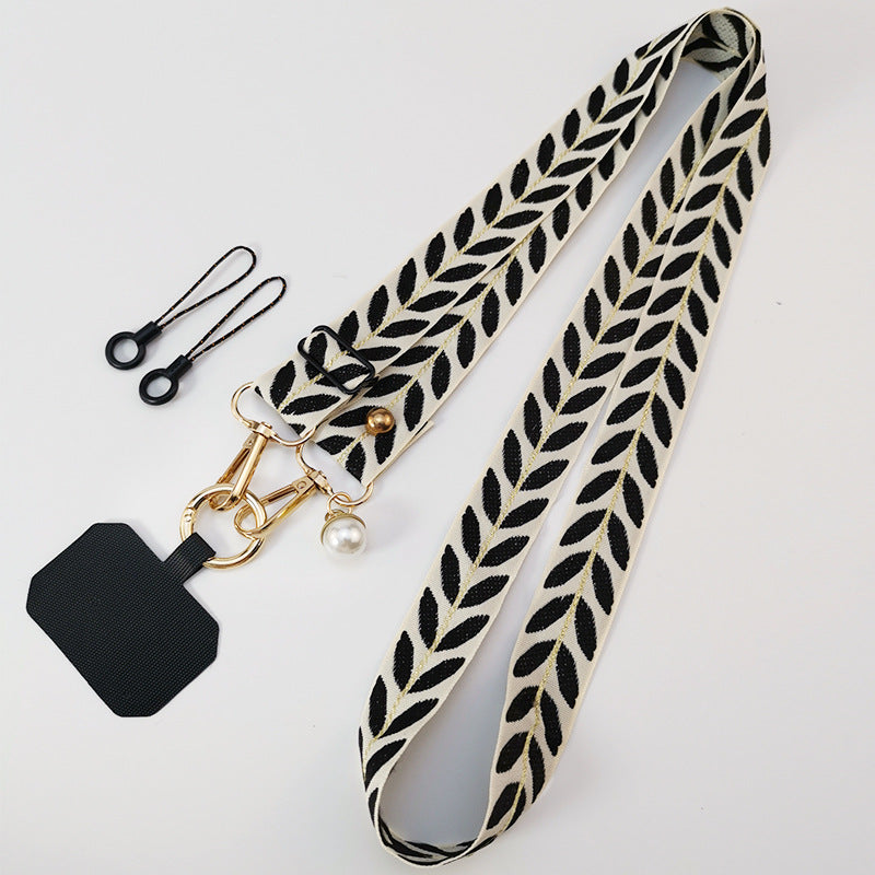 Mobile Phone Strap Lanyard Long Crossbody Shoulder Pearl Pendant