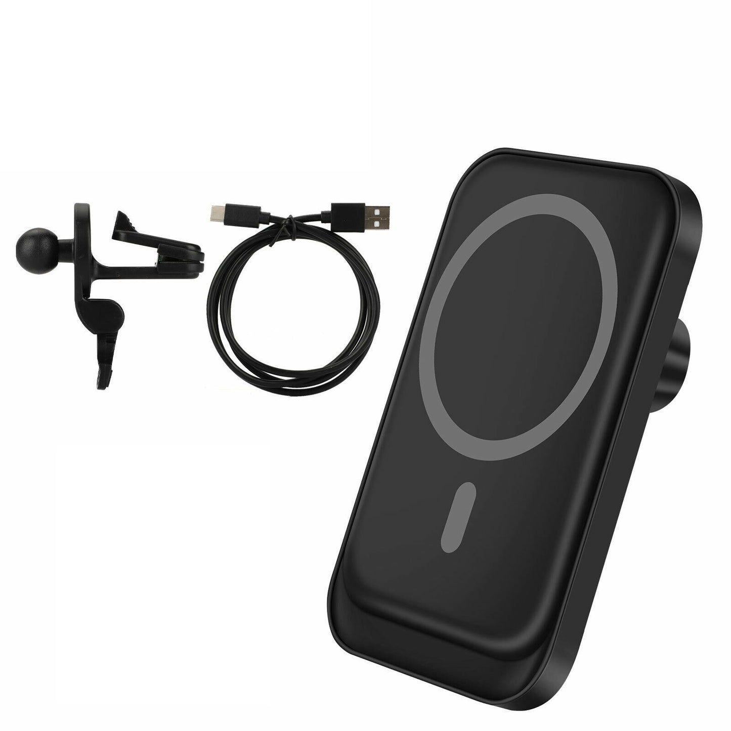 Magnetic Wireless Charger Car Mount Holder For 12 13 14 Pro Max MagSafe