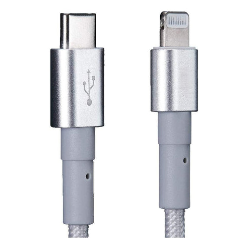 150cm 180cm USB Charging Cable A Pple MFi Certified, Nylon Braided Jacket,silver Premium Series