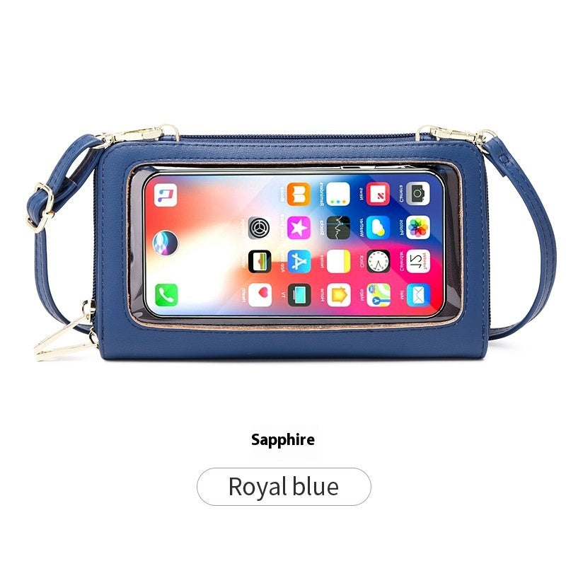 Touch Screen Phone Bag Women's Crossbody Anti-theft Swiping Long Wallet