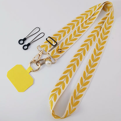 Mobile Phone Strap Lanyard Long Crossbody Shoulder Pearl Pendant